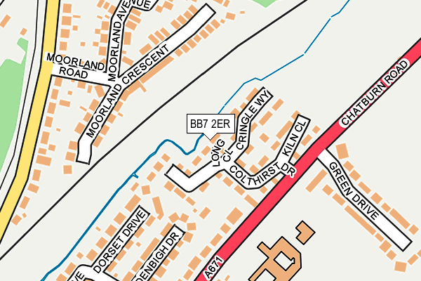 BB7 2ER map - OS OpenMap – Local (Ordnance Survey)