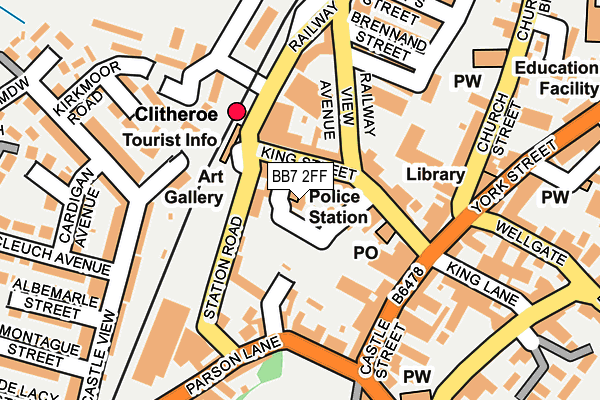 BB7 2FF map - OS OpenMap – Local (Ordnance Survey)