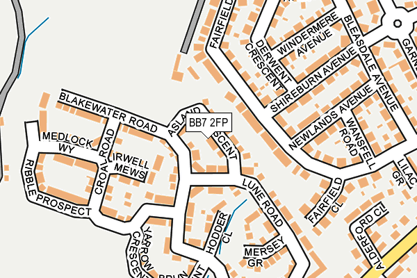 BB7 2FP map - OS OpenMap – Local (Ordnance Survey)