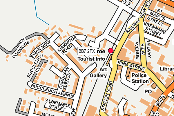 BB7 2FX map - OS OpenMap – Local (Ordnance Survey)