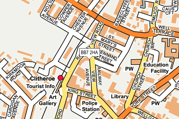 BB7 2HA map - OS OpenMap – Local (Ordnance Survey)