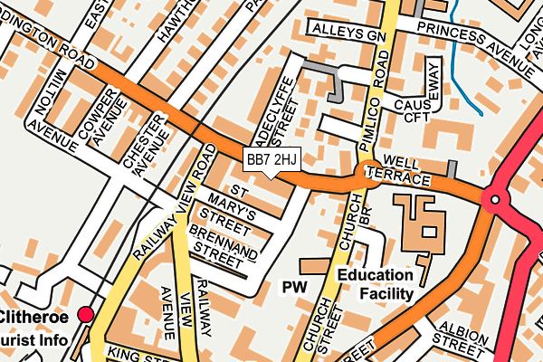 BB7 2HJ map - OS OpenMap – Local (Ordnance Survey)