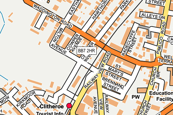 BB7 2HR map - OS OpenMap – Local (Ordnance Survey)