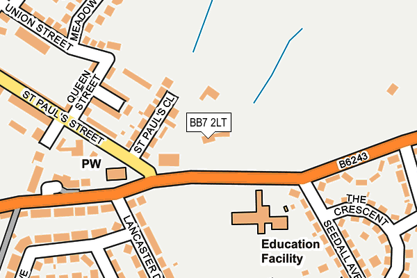 BB7 2LT map - OS OpenMap – Local (Ordnance Survey)