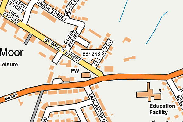 BB7 2NB map - OS OpenMap – Local (Ordnance Survey)
