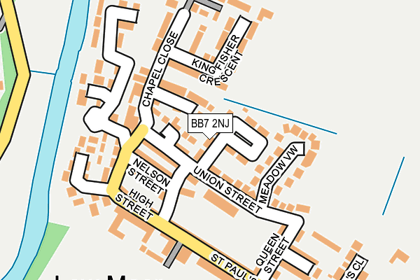 BB7 2NJ map - OS OpenMap – Local (Ordnance Survey)