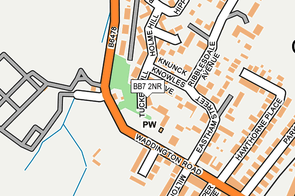 BB7 2NR map - OS OpenMap – Local (Ordnance Survey)