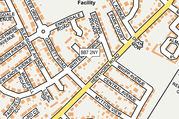 BB7 2NY map - OS OpenMap – Local (Ordnance Survey)