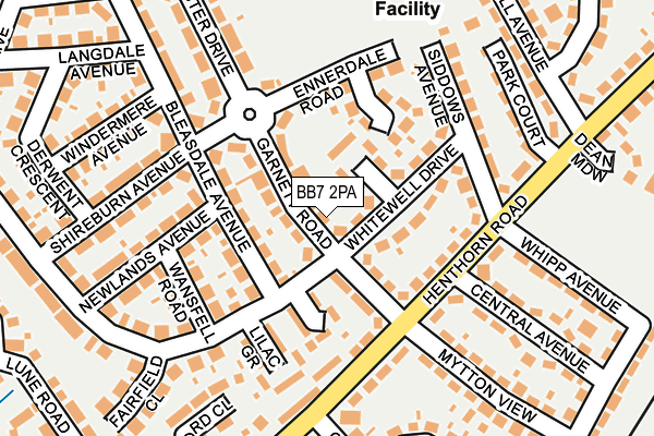 BB7 2PA map - OS OpenMap – Local (Ordnance Survey)