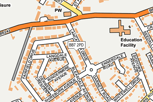 BB7 2PD map - OS OpenMap – Local (Ordnance Survey)