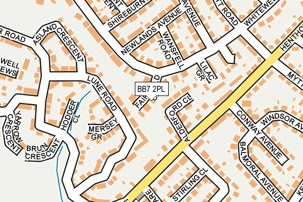 BB7 2PL map - OS OpenMap – Local (Ordnance Survey)