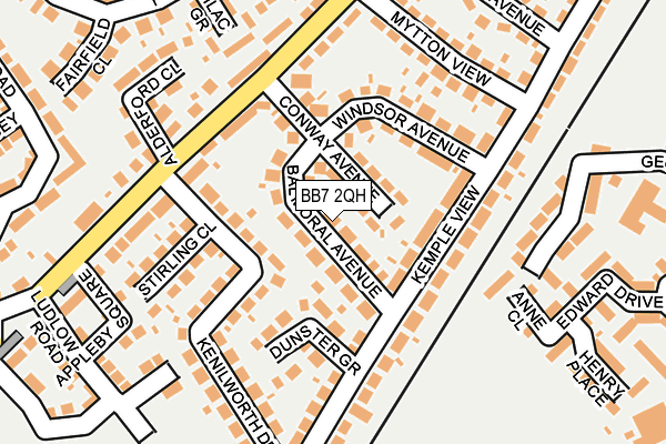 BB7 2QH map - OS OpenMap – Local (Ordnance Survey)