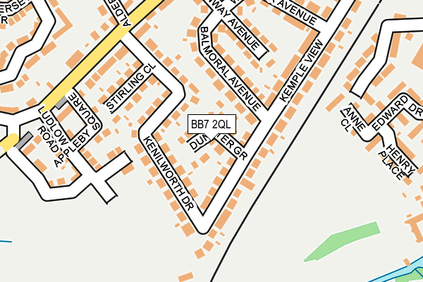 BB7 2QL map - OS OpenMap – Local (Ordnance Survey)
