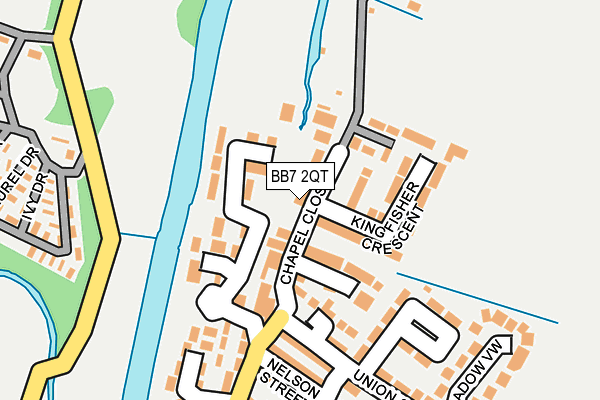 BB7 2QT map - OS OpenMap – Local (Ordnance Survey)