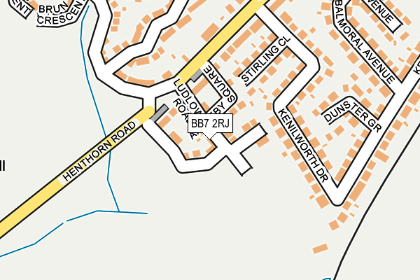 BB7 2RJ map - OS OpenMap – Local (Ordnance Survey)