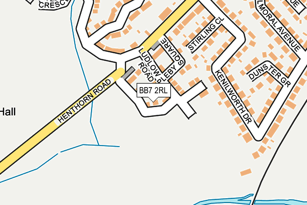 BB7 2RL map - OS OpenMap – Local (Ordnance Survey)