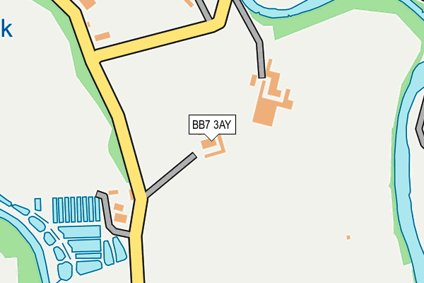 BB7 3AY map - OS OpenMap – Local (Ordnance Survey)