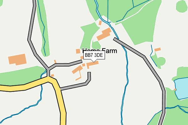BB7 3DE map - OS OpenMap – Local (Ordnance Survey)