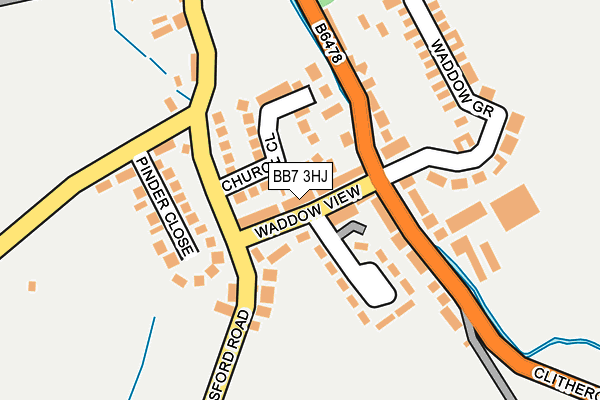BB7 3HJ map - OS OpenMap – Local (Ordnance Survey)