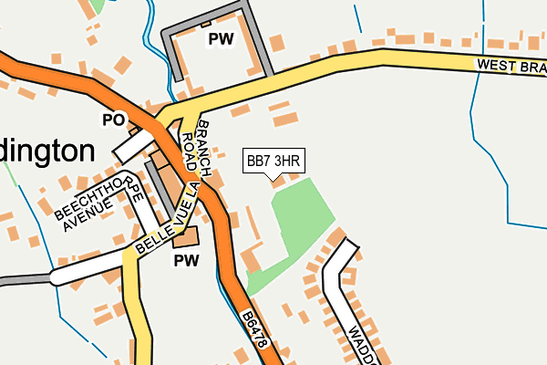 BB7 3HR map - OS OpenMap – Local (Ordnance Survey)
