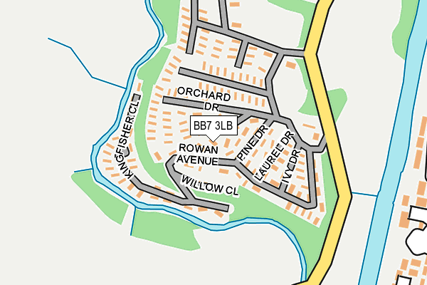 BB7 3LB map - OS OpenMap – Local (Ordnance Survey)