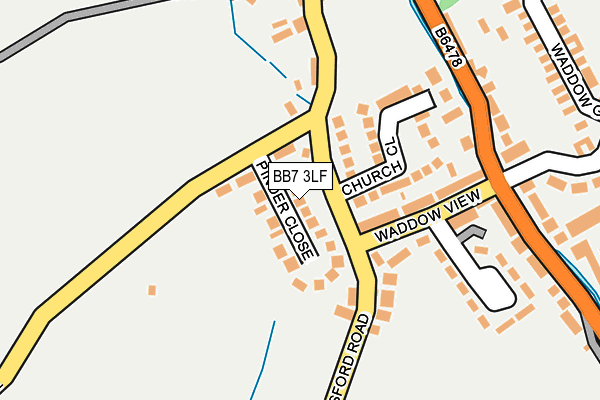 BB7 3LF map - OS OpenMap – Local (Ordnance Survey)