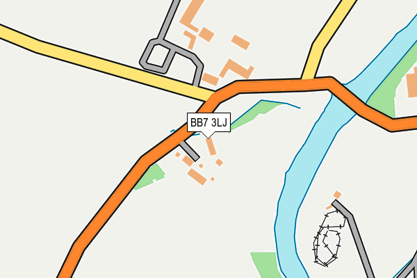 BB7 3LJ map - OS OpenMap – Local (Ordnance Survey)