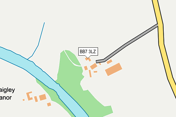 BB7 3LZ map - OS OpenMap – Local (Ordnance Survey)