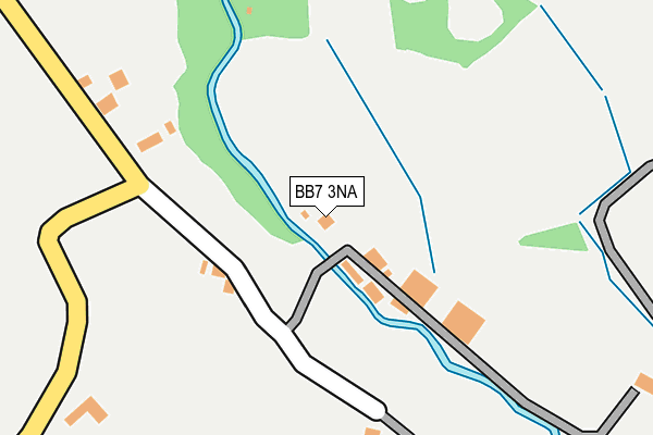 BB7 3NA map - OS OpenMap – Local (Ordnance Survey)