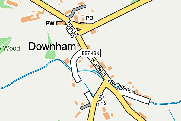 BB7 4BN map - OS OpenMap – Local (Ordnance Survey)