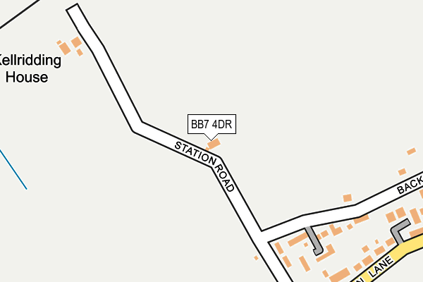BB7 4DR map - OS OpenMap – Local (Ordnance Survey)