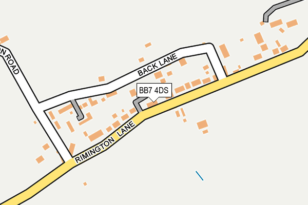 BB7 4DS map - OS OpenMap – Local (Ordnance Survey)