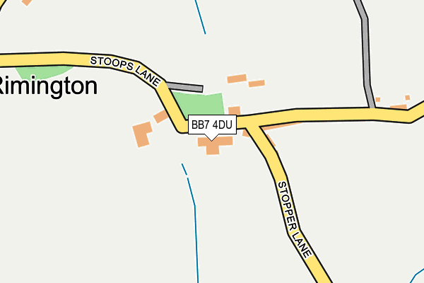 BB7 4DU map - OS OpenMap – Local (Ordnance Survey)