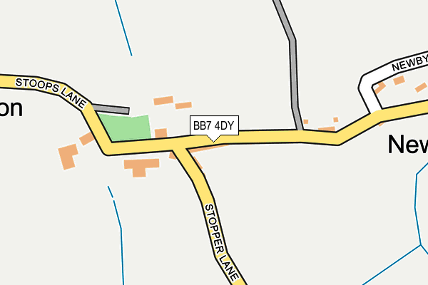 BB7 4DY map - OS OpenMap – Local (Ordnance Survey)
