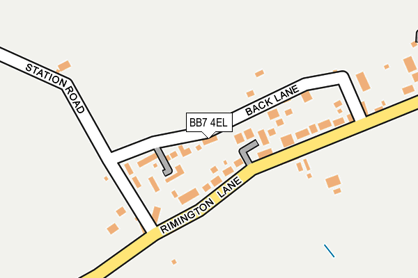 BB7 4EL map - OS OpenMap – Local (Ordnance Survey)