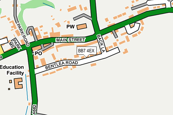 BB7 4EX map - OS OpenMap – Local (Ordnance Survey)