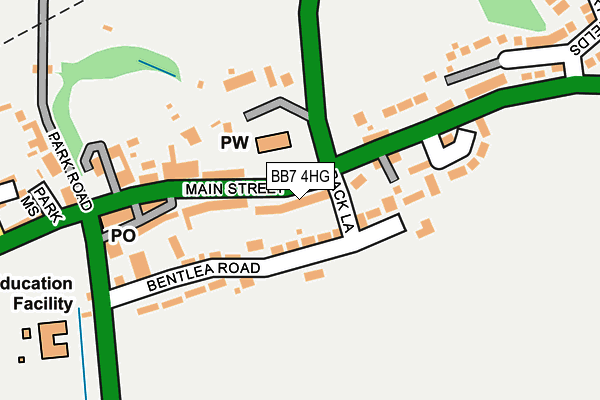 BB7 4HG map - OS OpenMap – Local (Ordnance Survey)