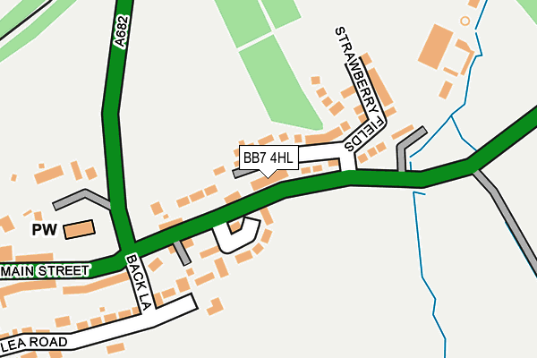 BB7 4HL map - OS OpenMap – Local (Ordnance Survey)