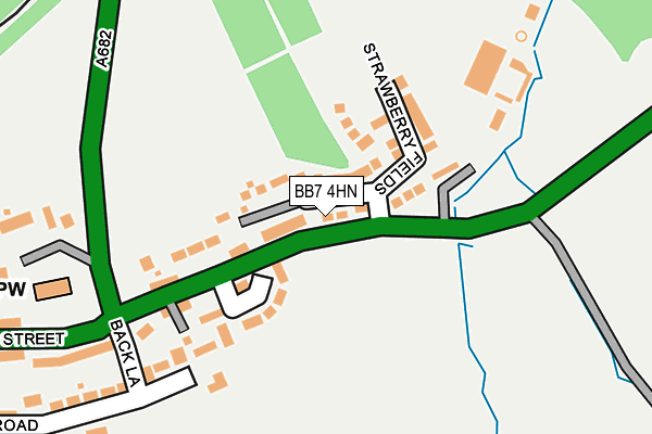 BB7 4HN map - OS OpenMap – Local (Ordnance Survey)