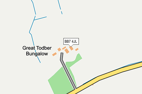 BB7 4JL map - OS OpenMap – Local (Ordnance Survey)