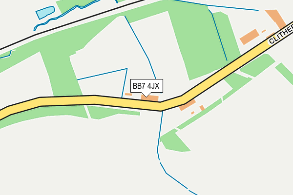 BB7 4JX map - OS OpenMap – Local (Ordnance Survey)