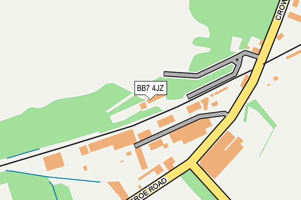 BB7 4JZ map - OS OpenMap – Local (Ordnance Survey)