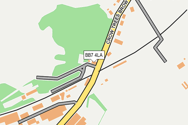 BB7 4LA map - OS OpenMap – Local (Ordnance Survey)