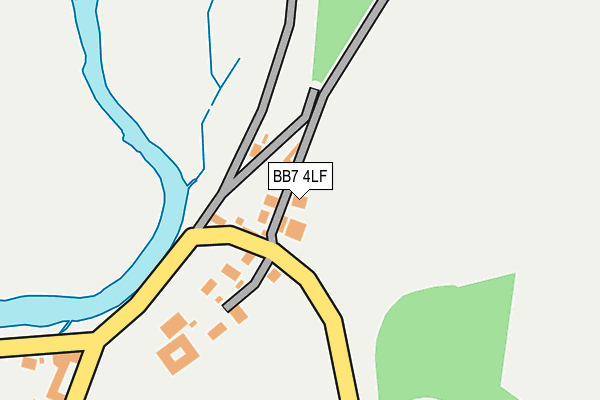 BB7 4LF map - OS OpenMap – Local (Ordnance Survey)