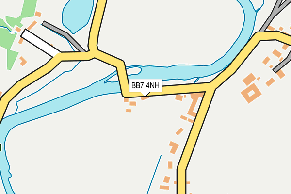 BB7 4NH map - OS OpenMap – Local (Ordnance Survey)