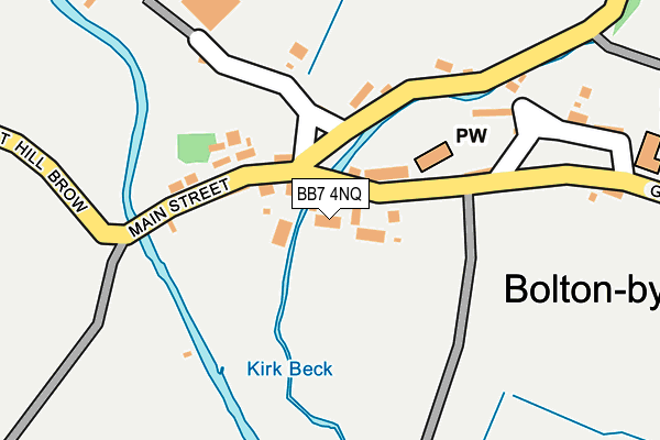 BB7 4NQ map - OS OpenMap – Local (Ordnance Survey)
