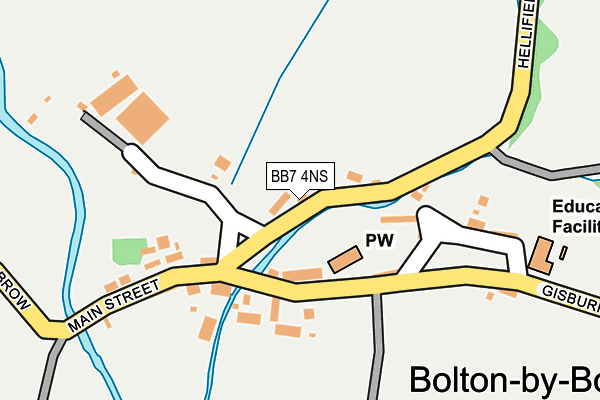 BB7 4NS map - OS OpenMap – Local (Ordnance Survey)