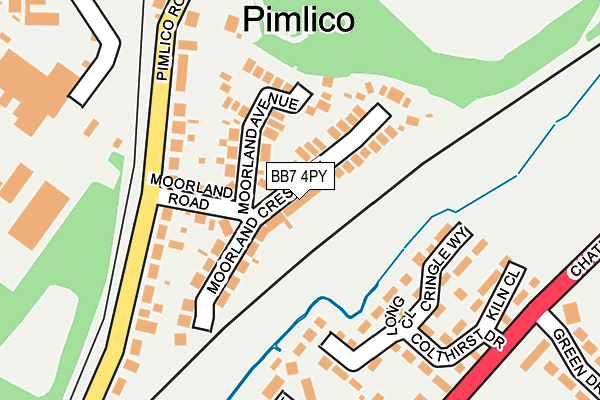 BB7 4PY map - OS OpenMap – Local (Ordnance Survey)