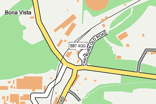 BB7 4QG map - OS OpenMap – Local (Ordnance Survey)