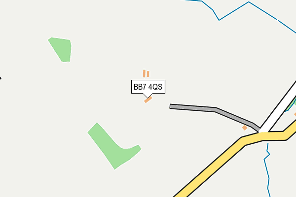 BB7 4QS map - OS OpenMap – Local (Ordnance Survey)